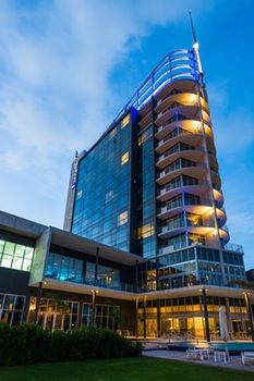 Hotel Front - Evening or Night